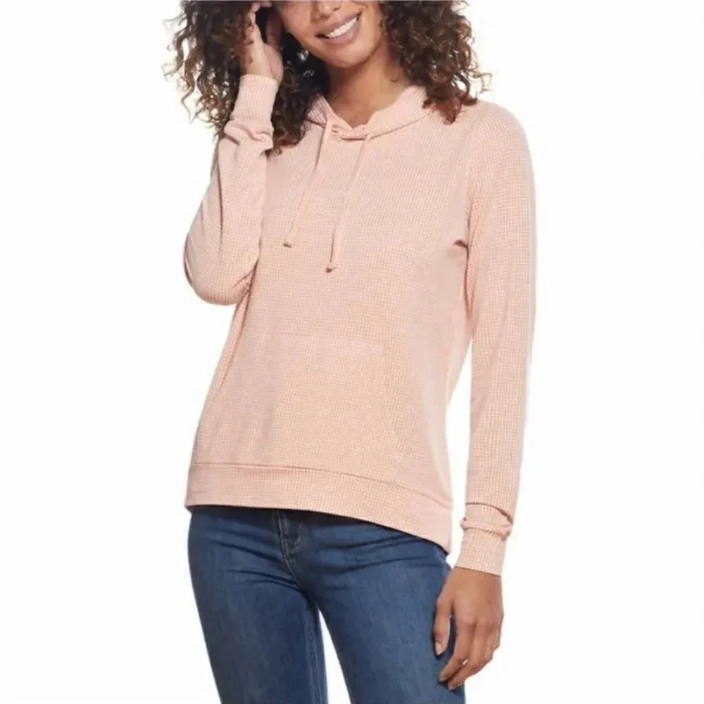 Weatherproof vintage ladies gingham hoodie